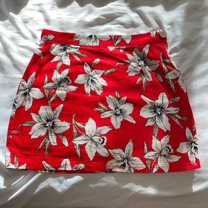 Floral Mini Skirt